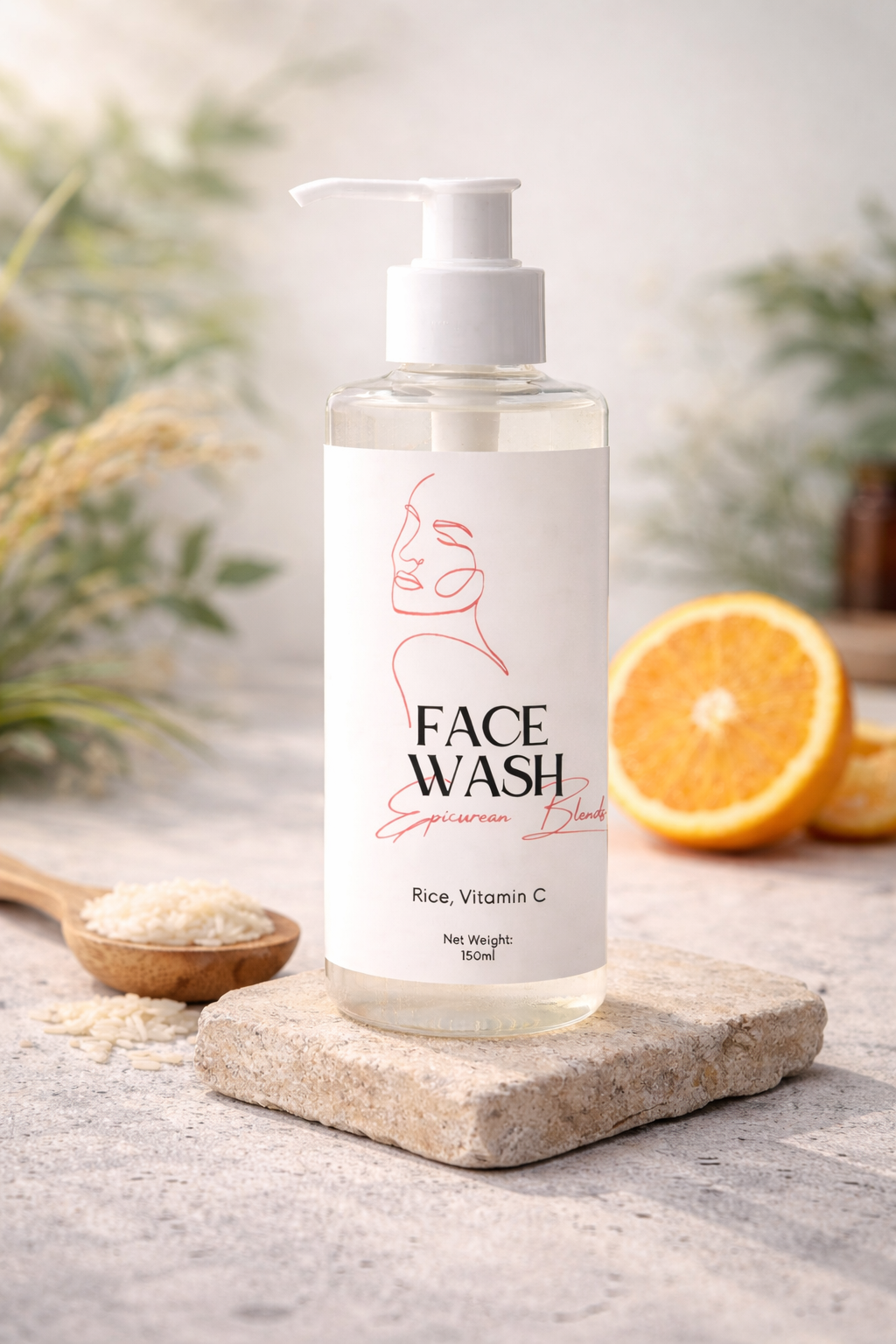 Herbal Face Wash - Rice + Vitamin C